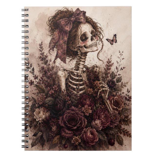 Caderno Espiral Revista Esqueleto Botânico (Frente)