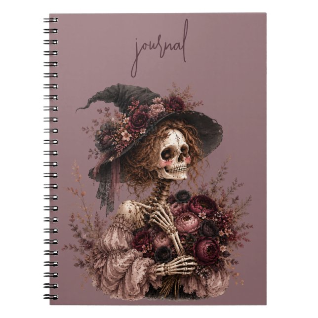 Caderno Espiral Revista Esqueleto Botânico (Frente)