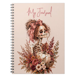 Caderno Espiral Revista Esqueleto Botânico