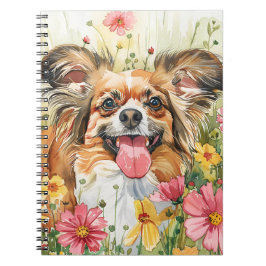Caderno Espiral Revista Papillon – Capa de Cachorro em Aquarela