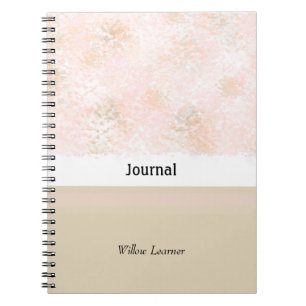 Caderno Espiral Revista Rosa Corado e Taupe
