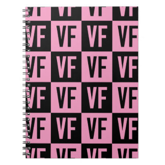 Caderno Espiral Revista Vanity Fur VF Rosa