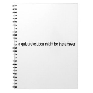 Caderno Espiral Revolução silenciosa
