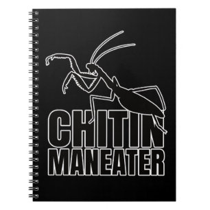 Caderno Espiral Rezando o Geek de Entomologia do Maneater Insetos