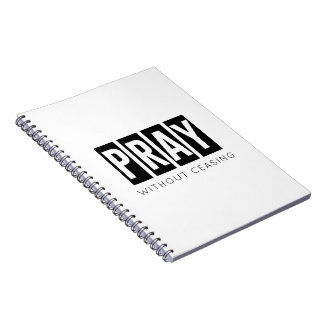 Caderno Espiral REZAR SEM CESSAR O Bloco de Anotações Espiral