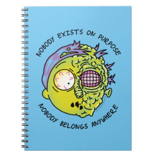 Caderno Espiral RICK E MORTY™ Citação Estilizada De Mosca