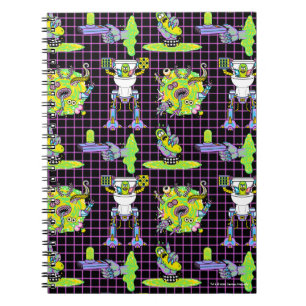Caderno Espiral RICK E MORTY™   Padrão do Portal de Rick de pic