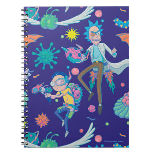 Caderno Espiral RICK E MORTY™ Padrão Entre Células Infectadas