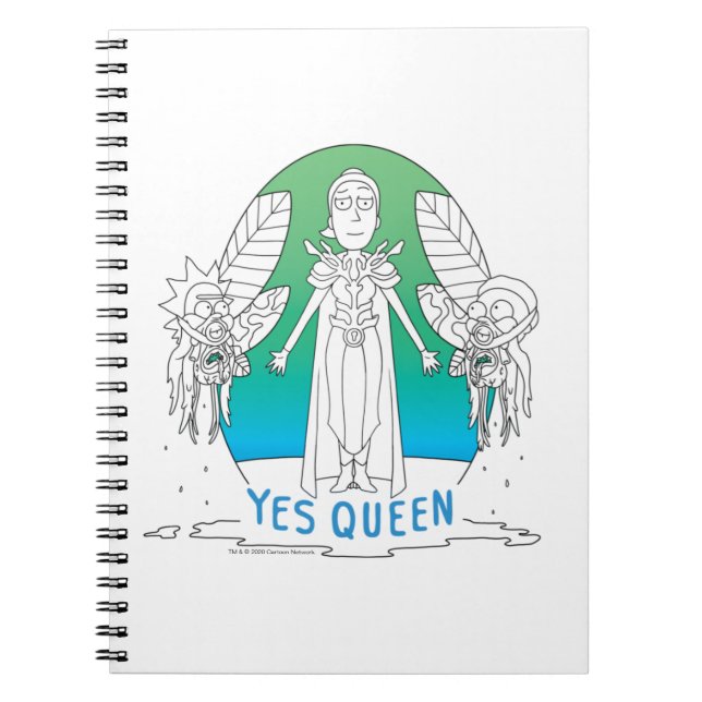 Caderno Espiral RICK E MORTY™ | Sim Rainha (Frente)