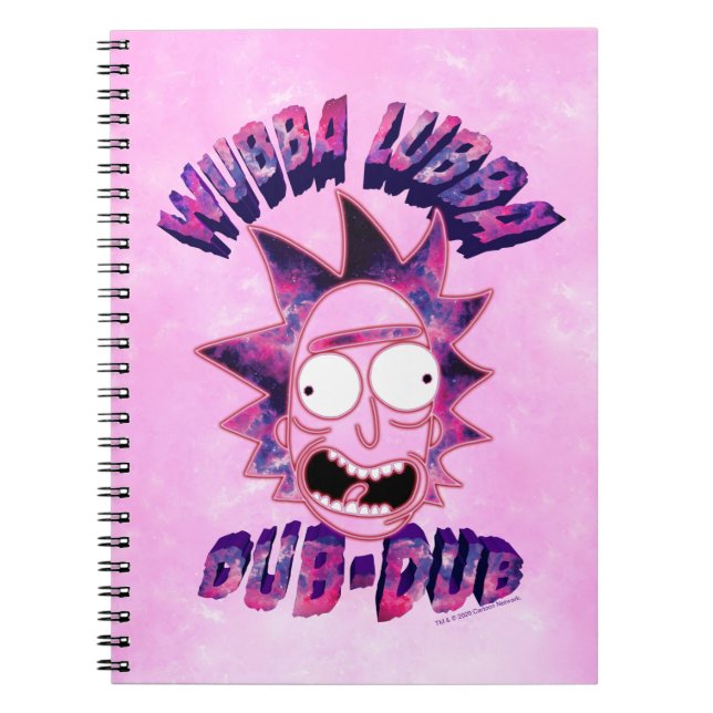Caderno Espiral RICK E MORTY™ | Wubba Lubba Dub-Dub (Frente)