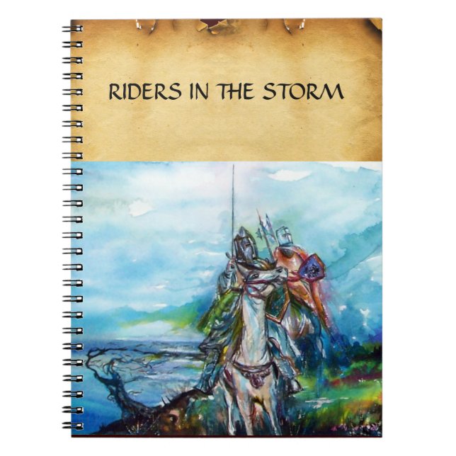 CADERNO ESPIRAL RIDERS NA TEMPESTADE (Frente)