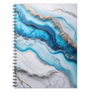 Caderno Espiral Rio Azul Marble