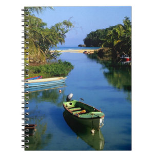 Caderno Espiral Rio cênico perto de Ocho Rios na Jamaica