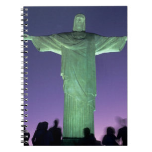 Caderno Espiral Rio de Janeiro, Brasil. a Estátua do Cristo em