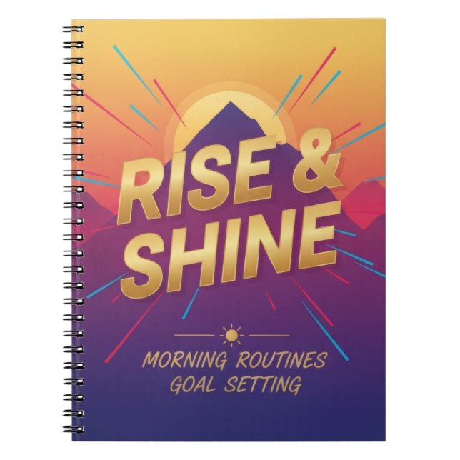 Caderno Espiral Rise & Shine Planner (Frente)
