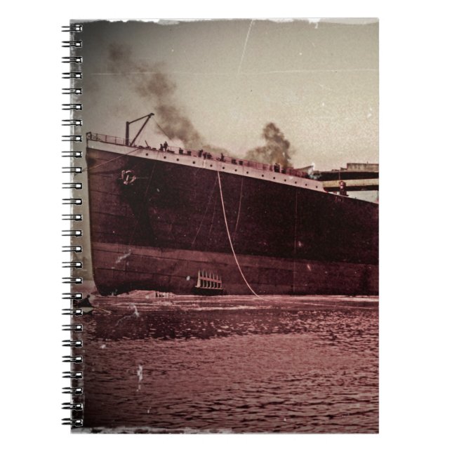 Caderno Espiral RMS Titanic Maiden Voyage (Frente)
