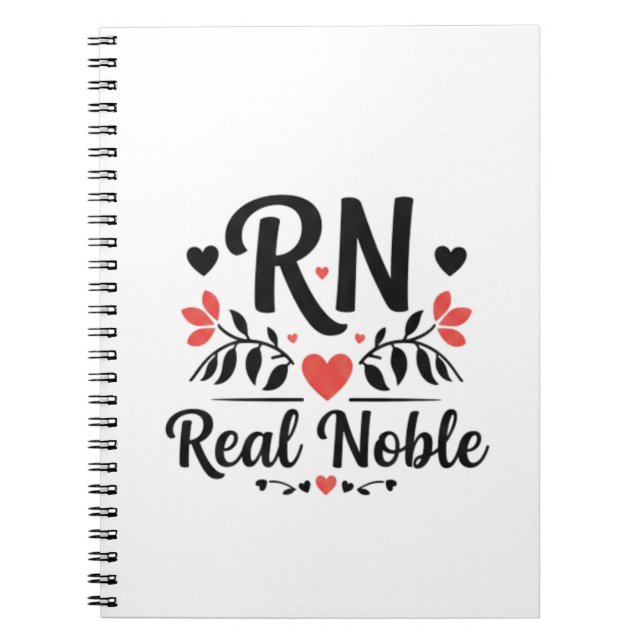Caderno Espiral RN Real Noble Floral Ornamental Art (Frente)