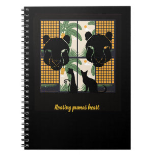 Caderno Espiral Roaring Pumas Hearts