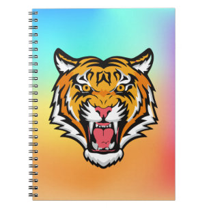 Caderno Espiral Roaring Tiger Head-25818