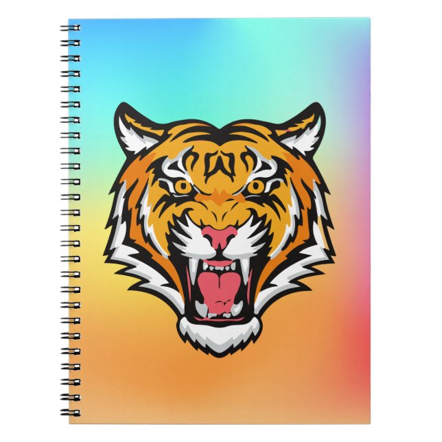 Caderno Espiral Roaring Tiger Head-25818 (Frente)