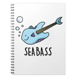 Caderno Espiral Robalo Basso Farto de Guitarra Baixo Peixe Trocadi