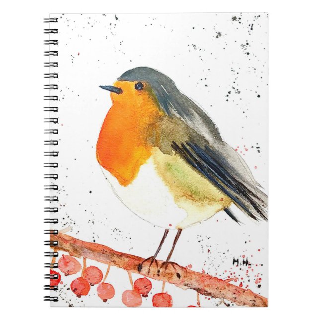 Caderno Espiral Robin natalino (Frente)