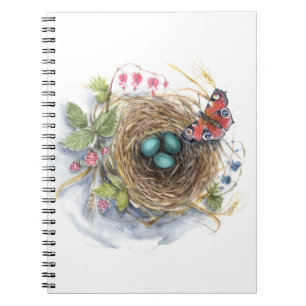 Caderno Espiral Robin Nest