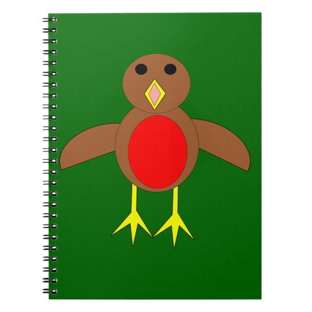 Caderno Espiral Robin Notebook Natal (Frente)