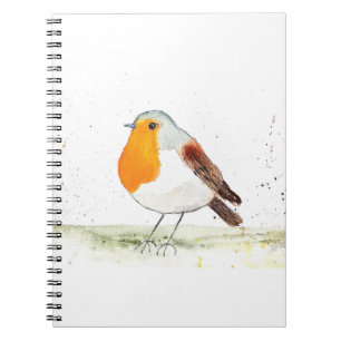Caderno Espiral Robin Watercolor