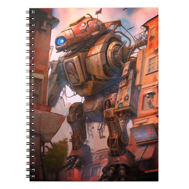Caderno Espiral Robô (Frente)