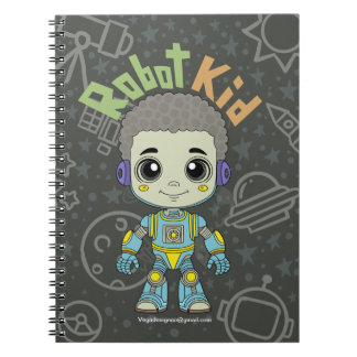 Caderno Espiral Robô Kid
