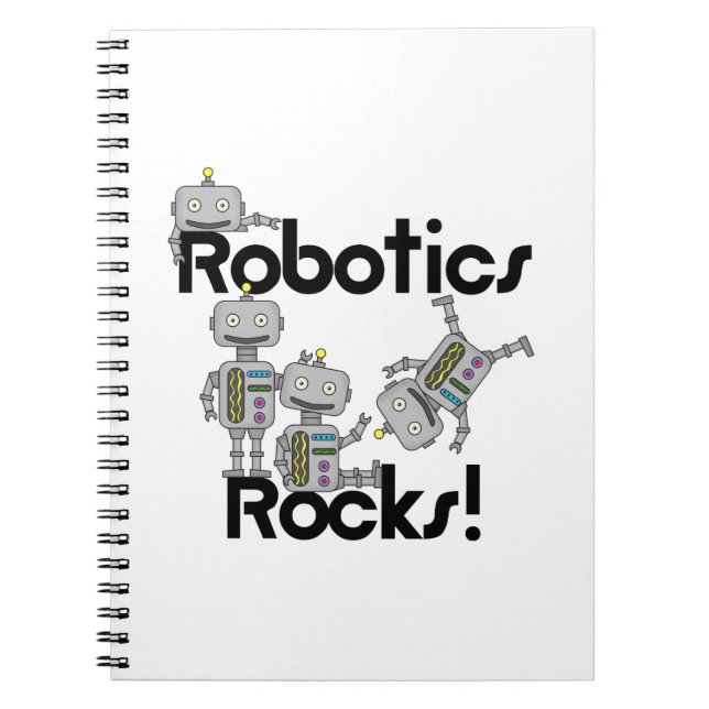 Caderno Espiral Robotics Rocks (Frente)