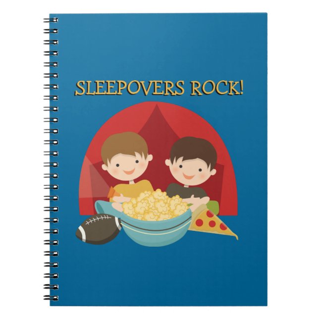 Caderno Espiral Rocha dos Sleepovers (Frente)