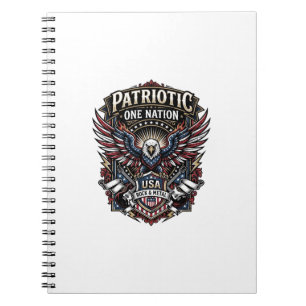 Caderno Espiral Rocha Patriótica Águia Crista Música Rock Metal Pa