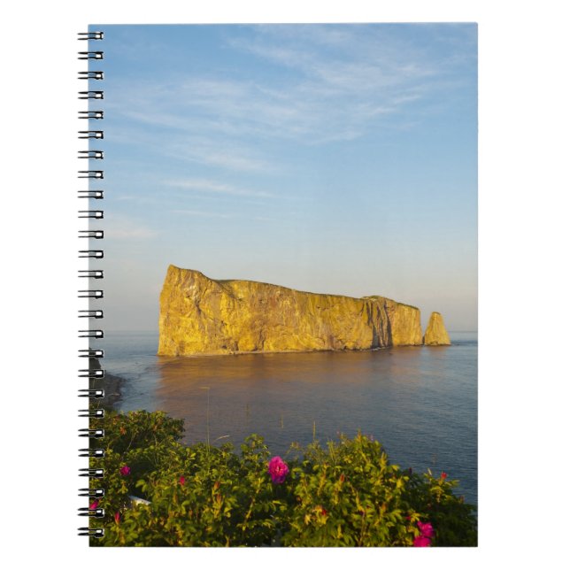 Caderno Espiral Rocher Perce (Rocha Perce), Quebec, Canadá. (Frente)