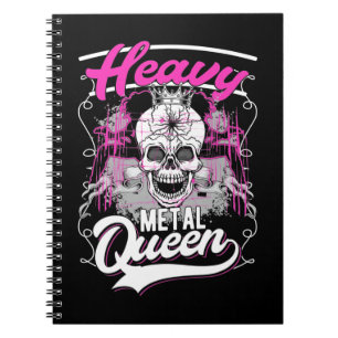 Caderno Espiral Rock and Roll Girl Heavy Metal