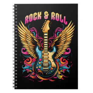 Caderno Espiral Rock n Roll Asas de Violão