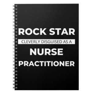 Caderno Espiral Rock Star Cleverly Disguised As A Nurse