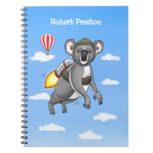 Caderno Espiral Rocket Koala