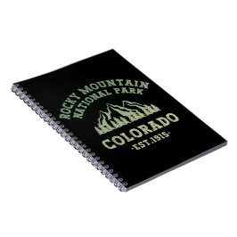 Caderno Espiral Rocky Mountain National Park Colorado EUA Gradient
