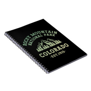 Caderno Espiral Rocky Mountain National Park Colorado EUA Gradient