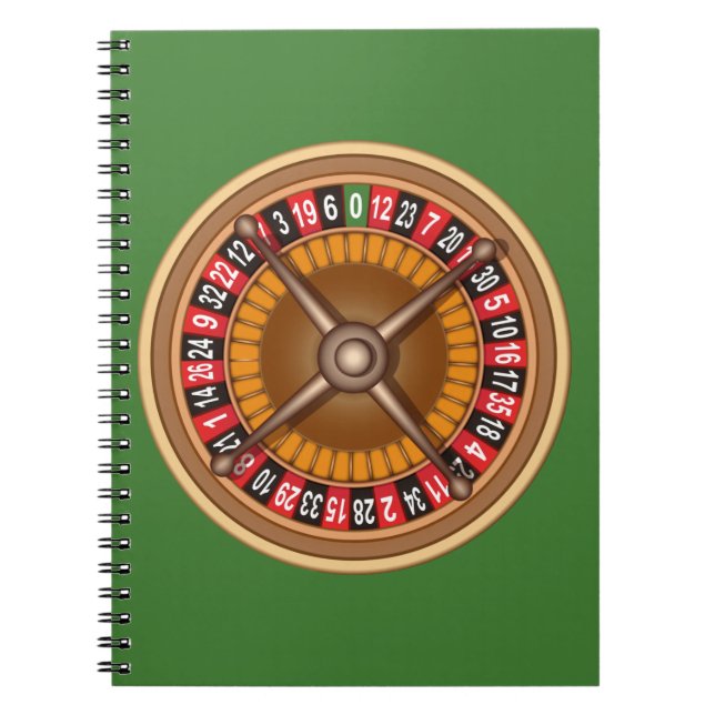 Caderno Espiral Roda de roleta notebook personalizado (Frente)