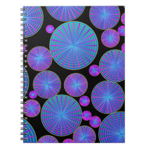 Caderno Espiral Rodas e discos circulares com raios