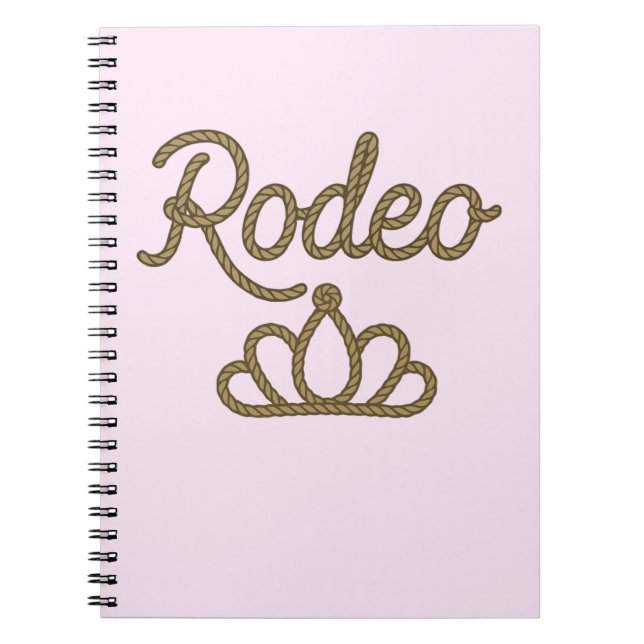 Caderno Espiral Rodeo Queen Country Western Tiara Crown (Frente)