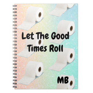Caderno Espiral Roll de Ferramenta do Vírus de Corona Glitter