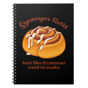 Caderno Espiral Rolos Sinônimos Como Grammer Costumava Fazer