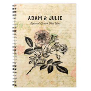 Caderno Espiral Romance Love Weding Anniversário ou Dia de os nam