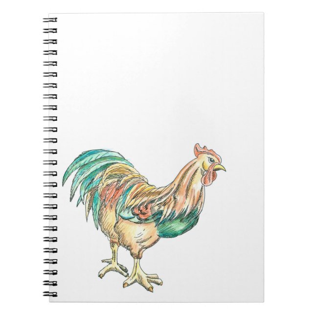 Caderno Espiral Rooster Art (Frente)