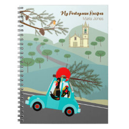 Caderno Espiral Rooster Português de Natal