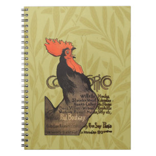 Caderno Espiral Rooster Steinlen Cocorico Arte Francesa